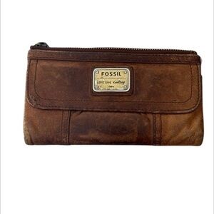 Vintage leather FOSSIL wallet